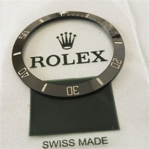 genuine rolex submariner ceramic bezel insert|rolex submariner replacement bezel.